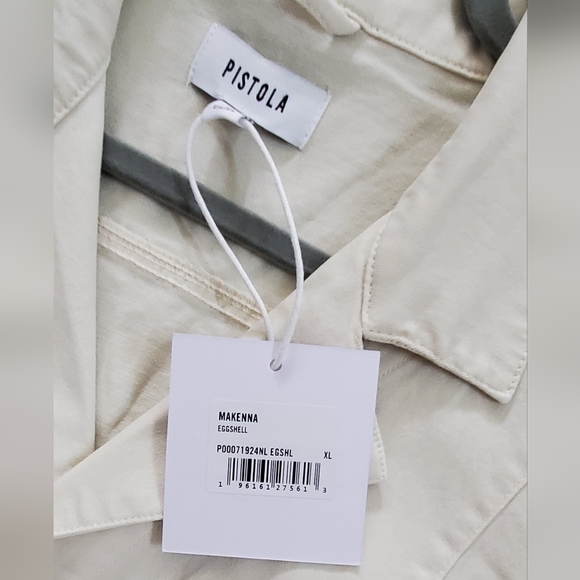 Pistola "Makenna" Utility Aviator Jumpsuit, Cropp Wide Leg, Eggshell, XL, NWT - Picture 10 of 16